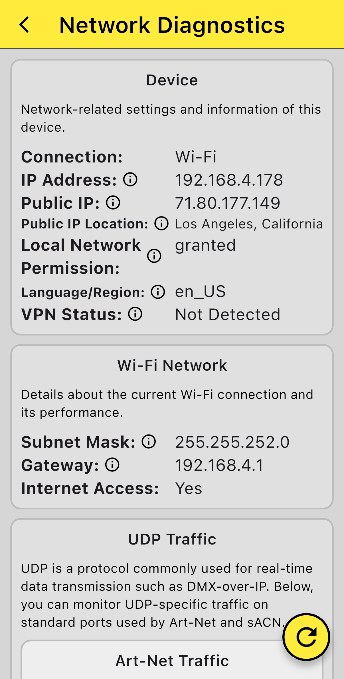 Network Diagnostics
